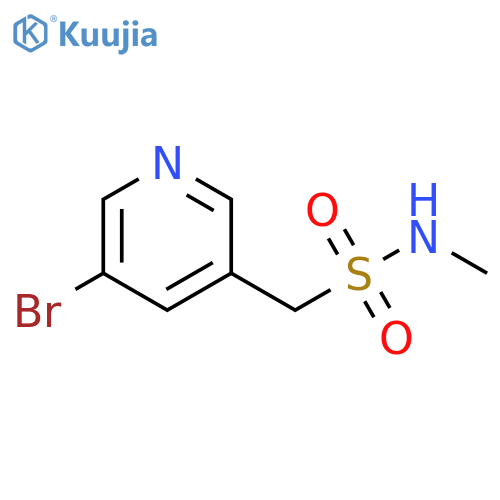 3-Pyridinemethanesulfonamide, 5-bromo-N-methyl- structure
