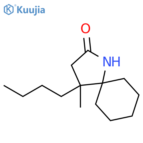 1-Azaspiro[4.5]decan-2-one, 4-butyl-4-methyl- structure