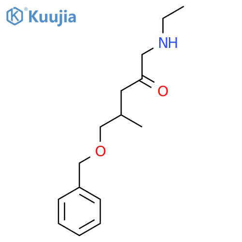 4-[(Benzyloxy)methyl]-1-(ethylamino)pentan-2-one structure