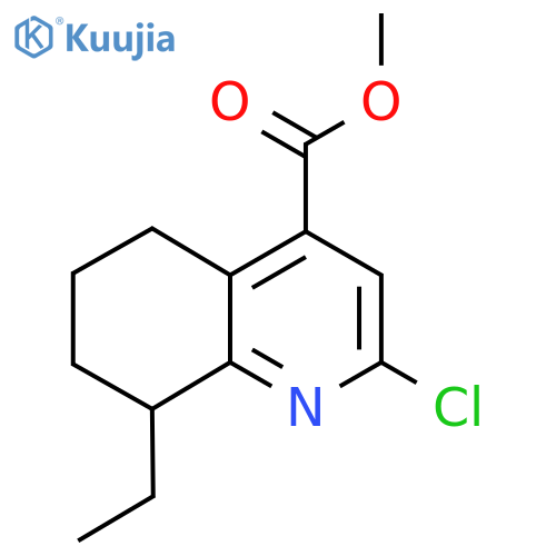 methyl 2-chloro-8-ethyl-5,6,7,8-tetrahydroquinoline-4-carboxylate structure