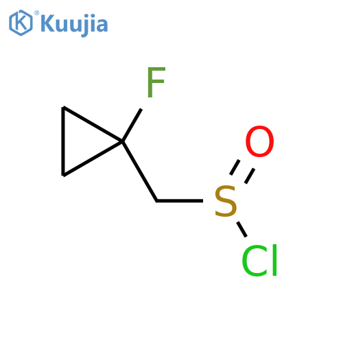(1-Fluorocyclopropyl)methanesulfinyl chloride structure