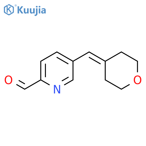 5-[(Oxan-4-ylidene)methyl]pyridine-2-carbaldehyde structure