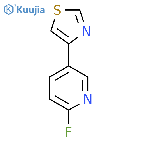 2-Fluoro-5-(1,3-thiazol-4-yl)pyridine structure