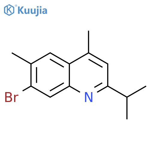 Quinoline, 7-bromo-4,6-dimethyl-2-(1-methylethyl)- structure