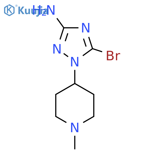 5-bromo-1-(1-methylpiperidin-4-yl)-1H-1,2,4-triazol-3-amine structure