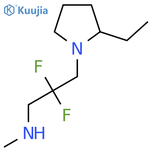 [3-(2-Ethylpyrrolidin-1-yl)-2,2-difluoropropyl](methyl)amine structure