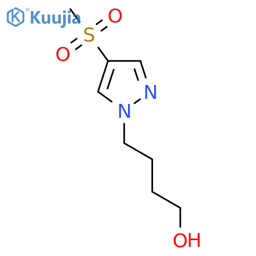 4-(4-methanesulfonyl-1H-pyrazol-1-yl)butan-1-ol structure