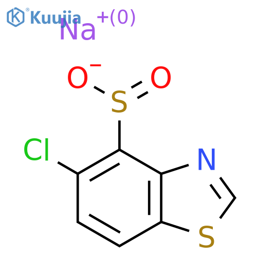 Sodium 5-chloro-1,3-benzothiazole-4-sulfinate structure