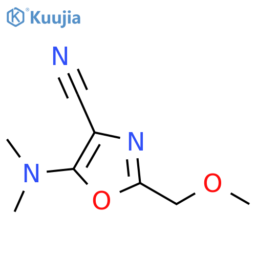 4-Oxazolecarbonitrile, 5-(dimethylamino)-2-(methoxymethyl)- structure