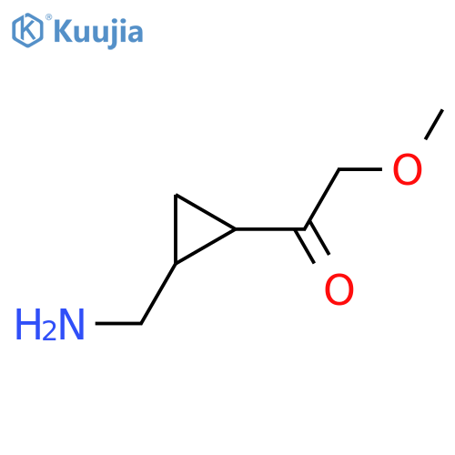 1-[2-(Aminomethyl)cyclopropyl]-2-methoxyethan-1-one structure