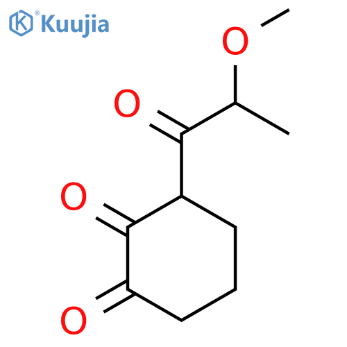 3-(2-methoxypropanoyl)cyclohexane-1,2-dione structure