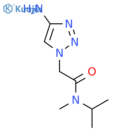 2-(4-amino-1H-1,2,3-triazol-1-yl)-N-methyl-N-(propan-2-yl)acetamide structure