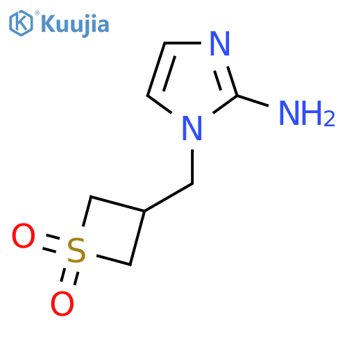 3-(2-amino-1H-imidazol-1-yl)methyl-1lambda6-thietane-1,1-dione structure