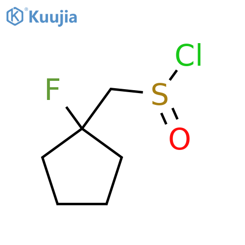 (1-Fluorocyclopentyl)methanesulfinyl chloride structure