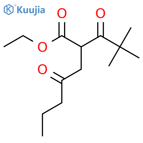 ethyl 2-(2,2-dimethylpropanoyl)-4-oxoheptanoate structure