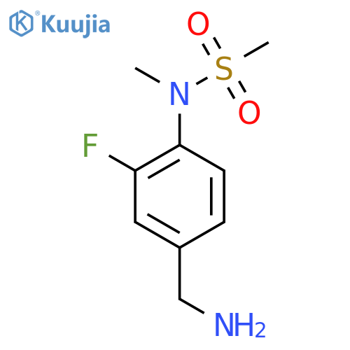 N-4-(aminomethyl)-2-fluorophenyl-N-methylmethanesulfonamide structure