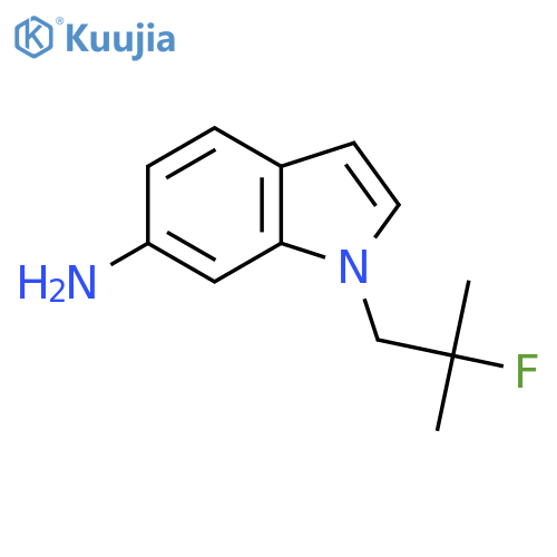 1-(2-fluoro-2-methylpropyl)-1H-indol-6-amine structure