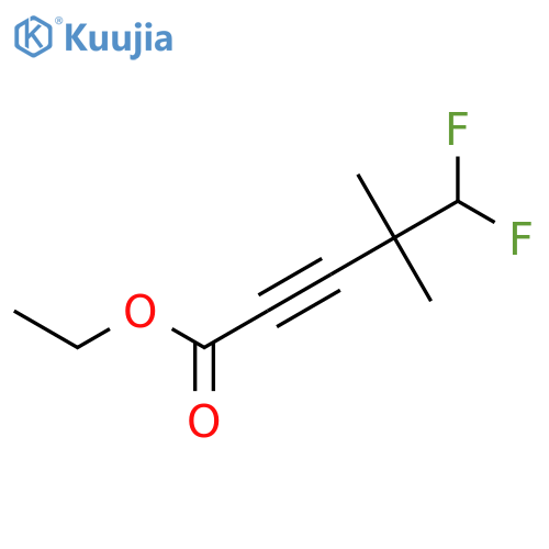 Ethyl 5,5-difluoro-4,4-dimethylpent-2-ynoate structure