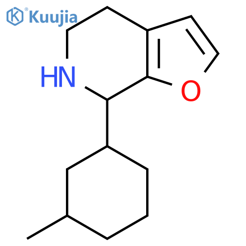 7-(3-methylcyclohexyl)-4H,5H,6H,7H-furo2,3-cpyridine structure