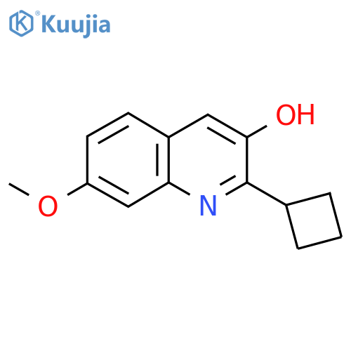 2-Cyclobutyl-7-methoxyquinolin-3-ol structure