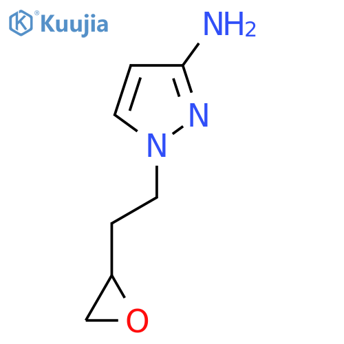 1-[2-(oxiran-2-yl)ethyl]-1H-pyrazol-3-amine structure