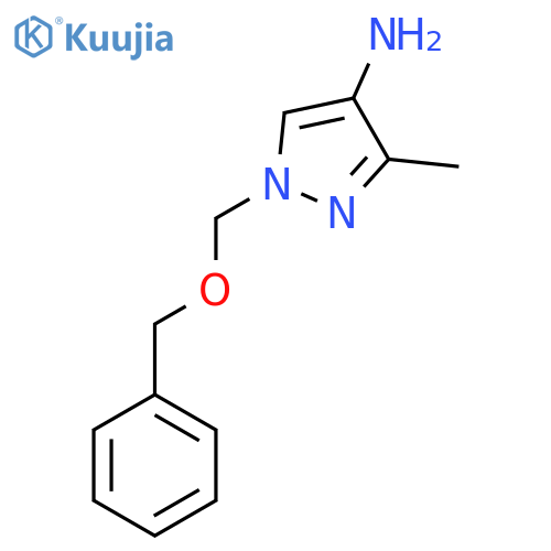 1-[(benzyloxy)methyl]-3-methyl-1H-pyrazol-4-amine structure