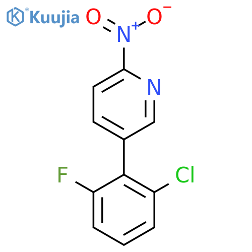 5-(2-chloro-6-fluorophenyl)-2-nitropyridine structure