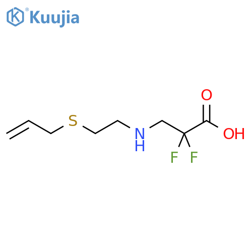 2,2-Difluoro-3-{[2-(prop-2-en-1-ylsulfanyl)ethyl]amino}propanoic acid structure