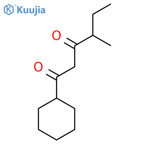 1-cyclohexyl-4-methylhexane-1,3-dione structure