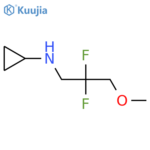 N-(2,2-difluoro-3-methoxypropyl)cyclopropanamine structure