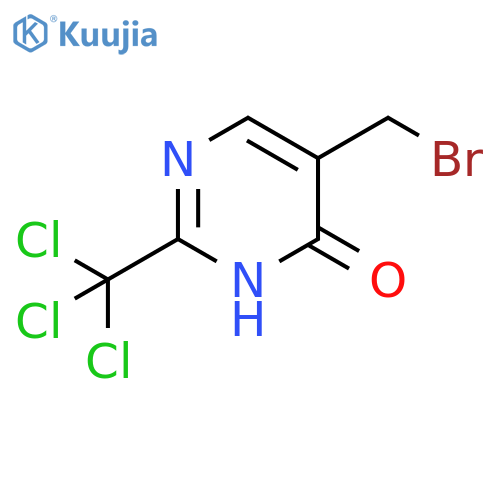 4(3H)-Pyrimidinone, 5-(bromomethyl)-2-(trichloromethyl)- structure