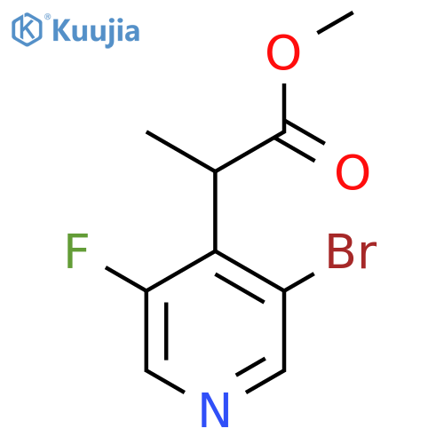 methyl 2-(3-bromo-5-fluoropyridin-4-yl)propanoate structure