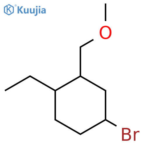 4-Bromo-1-ethyl-2-(methoxymethyl)cyclohexane structure