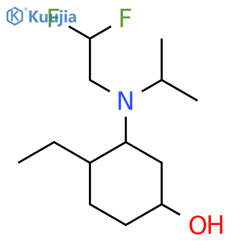 3-[(2,2-Difluoroethyl)(propan-2-yl)amino]-4-ethylcyclohexan-1-ol structure