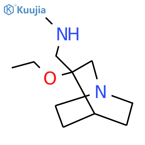 ({3-ethoxy-1-azabicyclo2.2.2octan-3-yl}methyl)(methyl)amine structure