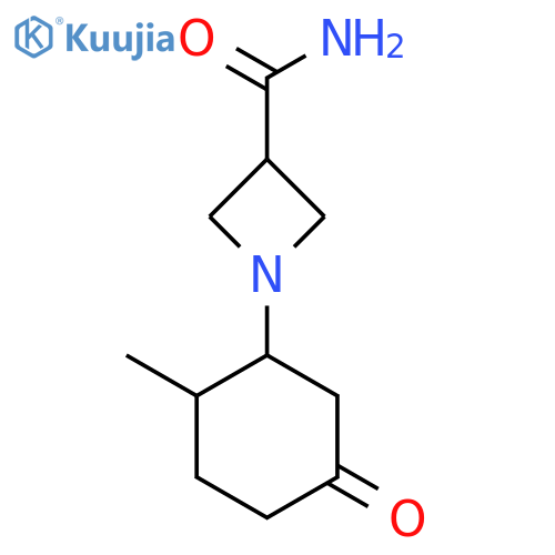 1-(2-Methyl-5-oxocyclohexyl)azetidine-3-carboxamide structure