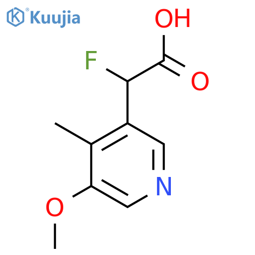 2-fluoro-2-(5-methoxy-4-methylpyridin-3-yl)acetic acid structure