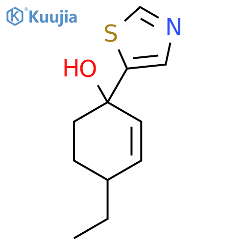 4-Ethyl-1-(1,3-thiazol-5-yl)cyclohex-2-en-1-ol structure