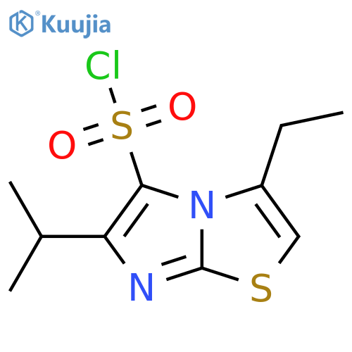 3-ethyl-6-(propan-2-yl)imidazo2,1-b1,3thiazole-5-sulfonyl chloride structure