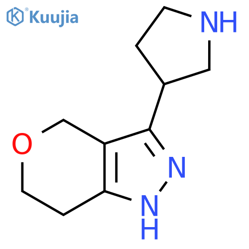 3-{1H,4H,6H,7H-pyrano[4,3-c]pyrazol-3-yl}pyrrolidine structure