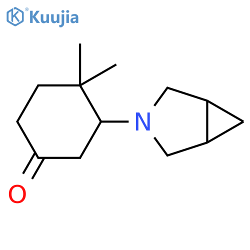 3-{3-Azabicyclo[3.1.0]hexan-3-yl}-4,4-dimethylcyclohexan-1-one structure
