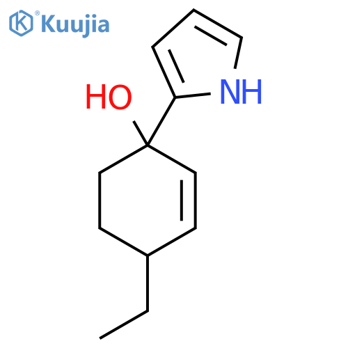 4-ethyl-1-(1H-pyrrol-2-yl)cyclohex-2-en-1-ol structure