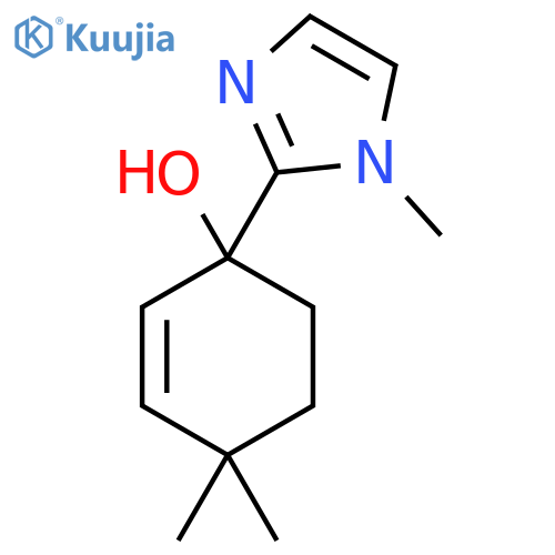 4,4-dimethyl-1-(1-methyl-1H-imidazol-2-yl)cyclohex-2-en-1-ol structure