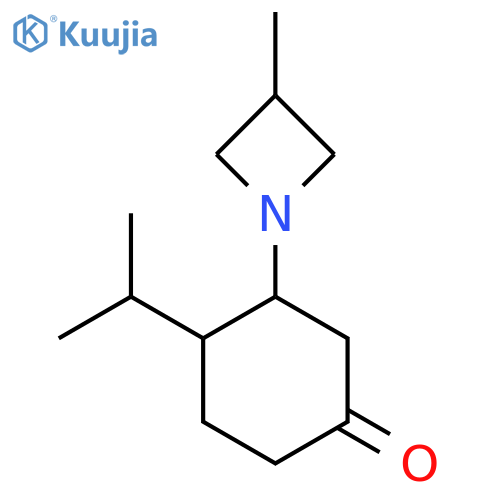 3-(3-Methylazetidin-1-yl)-4-(propan-2-yl)cyclohexan-1-one structure
