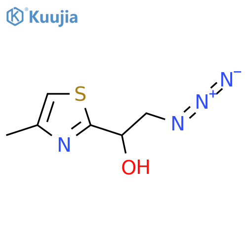 2-azido-1-(4-methyl-1,3-thiazol-2-yl)ethan-1-ol structure