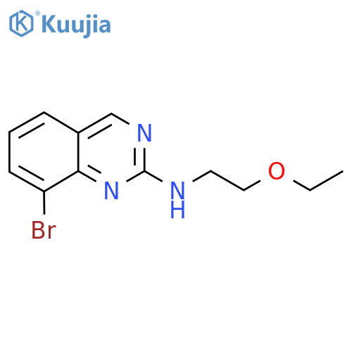 8-bromo-N-(2-ethoxyethyl)quinazolin-2-amine structure
