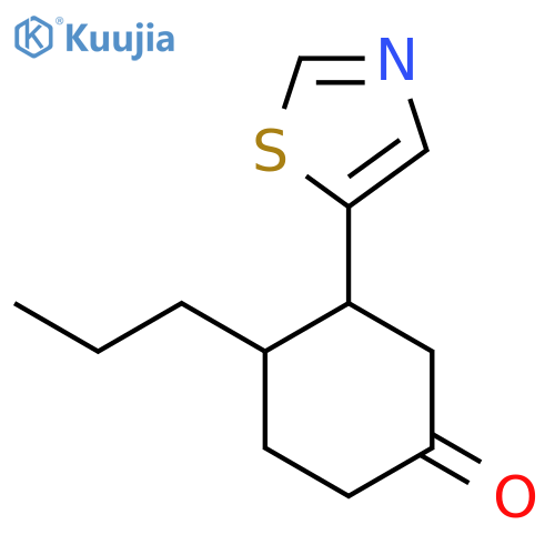 4-Propyl-3-(1,3-thiazol-5-yl)cyclohexan-1-one structure
