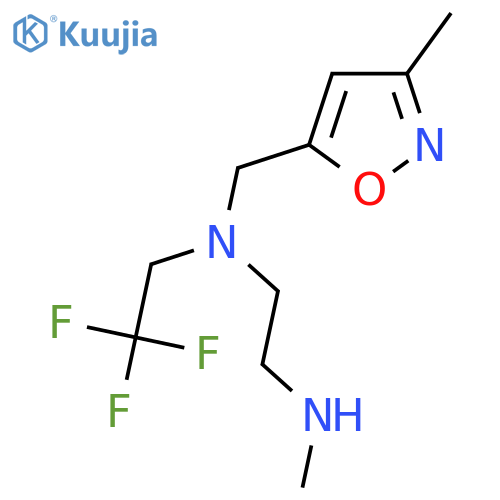 (3-methyl-1,2-oxazol-5-yl)methyl2-(methylamino)ethyl(2,2,2-trifluoroethyl)amine structure
