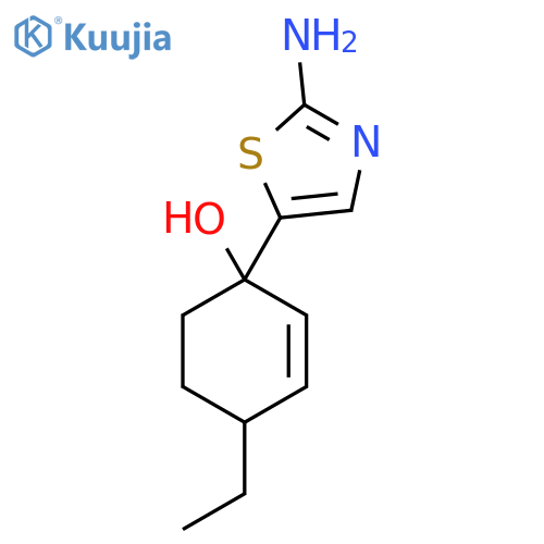 1-(2-Amino-1,3-thiazol-5-yl)-4-ethylcyclohex-2-en-1-ol structure