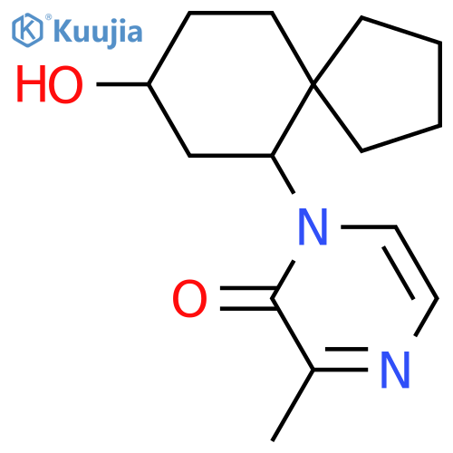 1-{8-Hydroxyspiro[4.5]decan-6-yl}-3-methyl-1,2-dihydropyrazin-2-one structure
